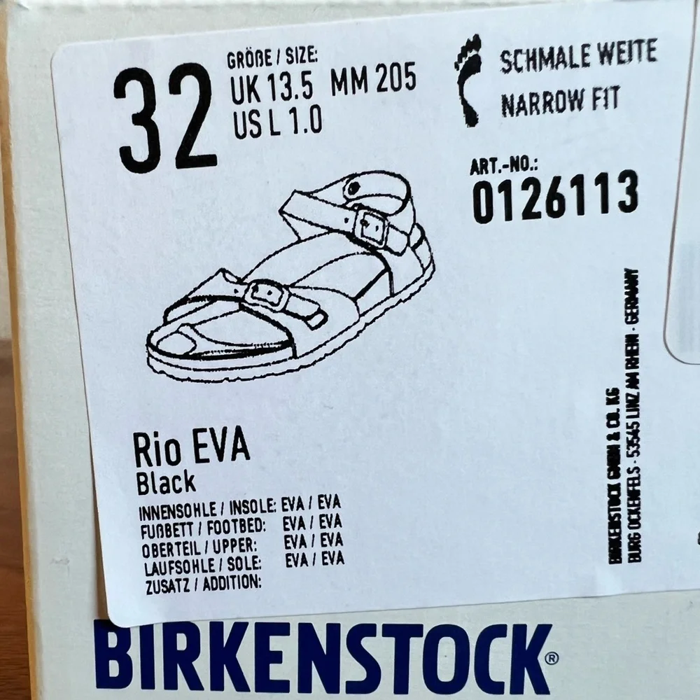 New w/box Birkenstock Rio Eva kids - Picture 8 of 9